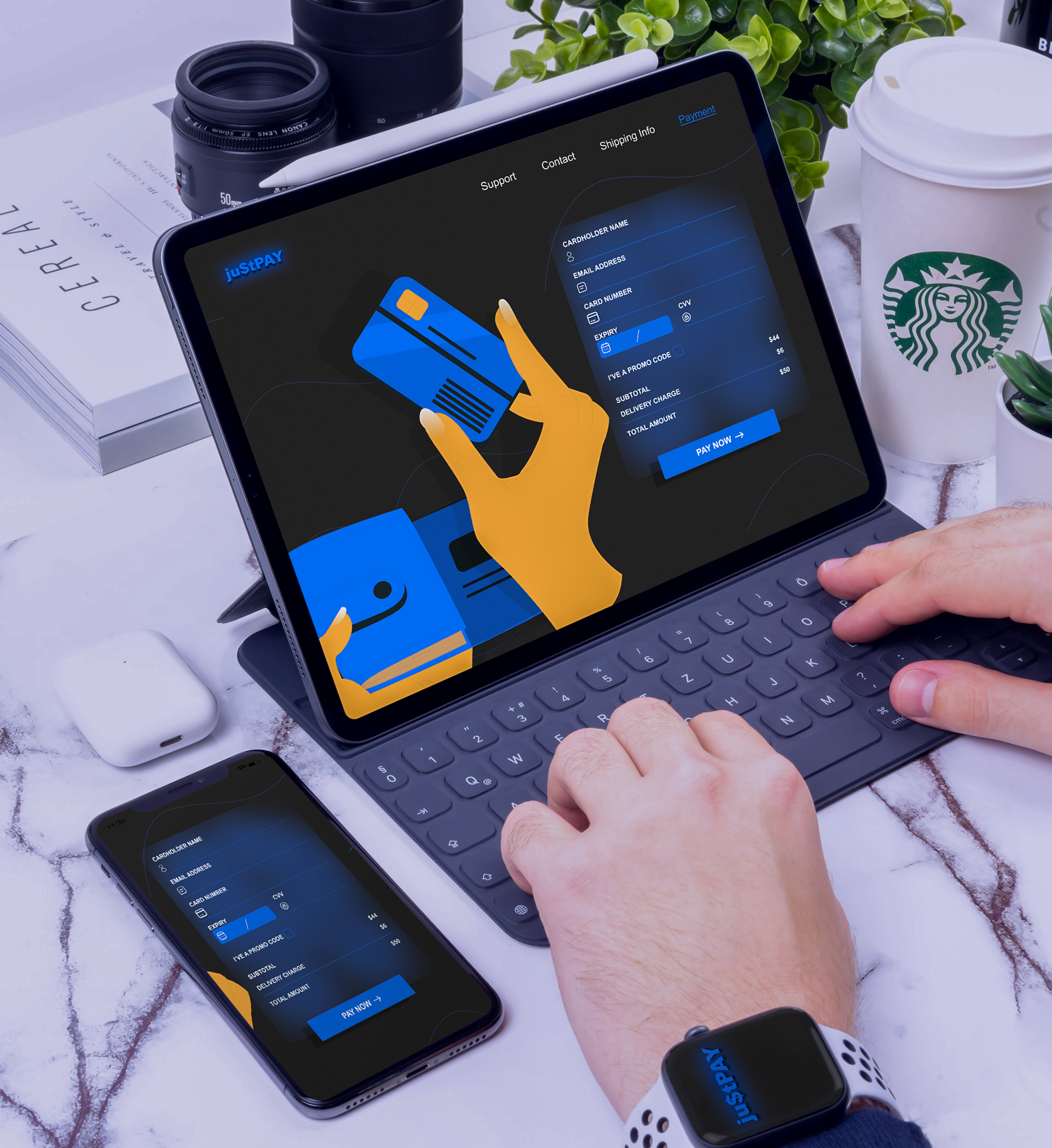 Credit Card Payment Page app branding credit card design illustration page payment typography ui ux