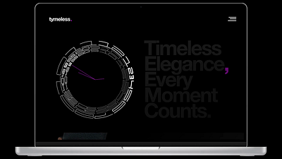 Watch brand_Web UI design (Figma) aesthetic animation black brand dark design figma minimal motion ui ux watch web