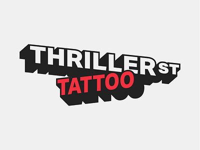 Thriller Street Tattoo branding design identity illustration illustrator logo parlor sign street tattoo thriller