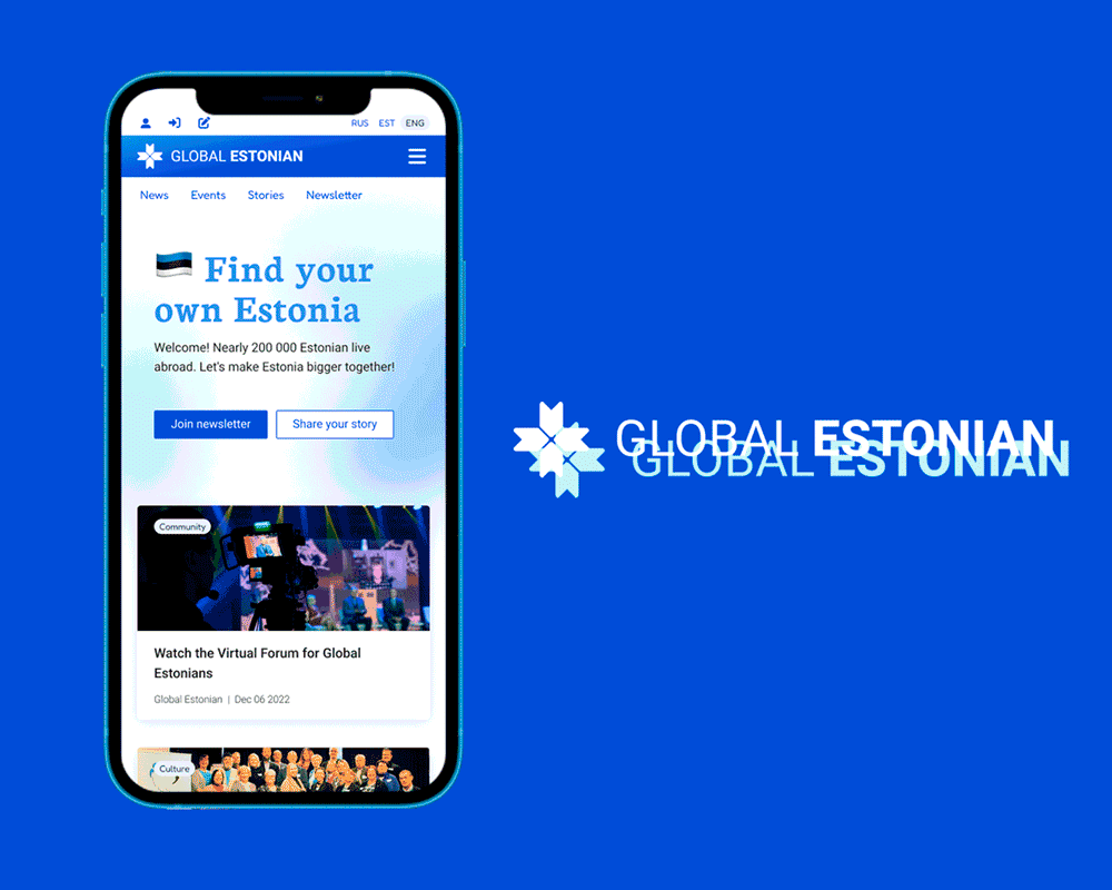 Mobile adaptation for Global Estonian