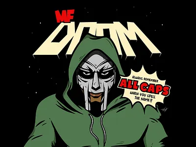 MF Doom characterart characterdesign comics design digitalart doom doomsday gladiator graphic design graphic designer hiphop illustration illustrator madlib madvillain mask mfdoom rap vector villain