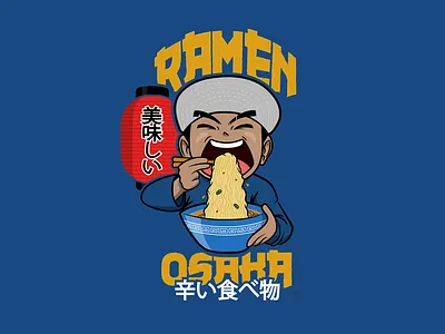 Ramen Osaka asianfood characterart characterdesign design digitalart foodie foodporn graphic design graphic designer illustration illustrator japan noodles osaka ramen slurp soup vector weekend weekendvibes