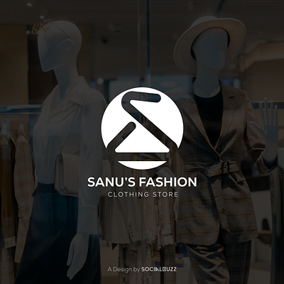 SANU'S FASHION Brand Logo advertising branding creative design design graphic design illustration logo photoshop social media