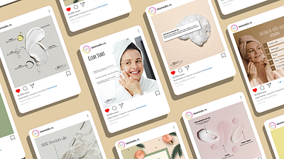 Social Media post design for Cosmetics Brand cosmetics design graphic design instagram social media