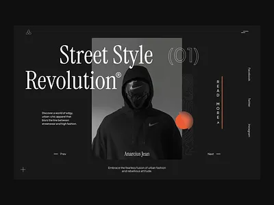 Street Fashion - Website Design black blog concept dark design ecommerce editorial editorial layout fashion hero homepage luxury minimalist portfolio shopify street trending typography uiux web design