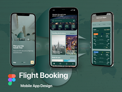 Flight Booking App app design ui ux