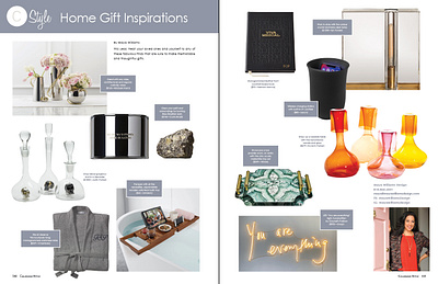 Gift Guide for Interior Designer advertisement branding creative direction graphic design magazine layout