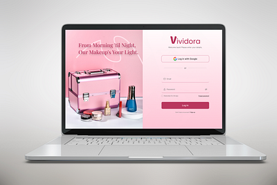 Vidora - Login Page Website Design app branding dailyui design graphic design illustration logo typography ui ui ux ux vector web design