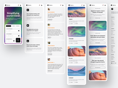 Livevisa - E-visa Application Landing Page design graphic design travel website ui ui design ux web design