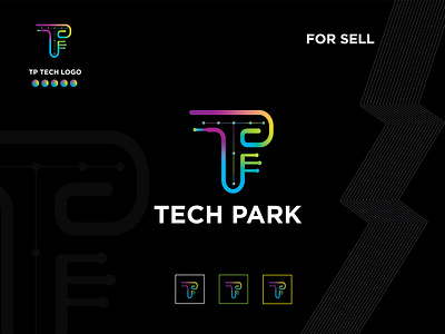 TP Modern Tech Logo brand identity branding design graphic design illustration letter logo logo logo design tp tp logo vector