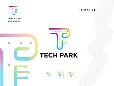 TP Tech logo brand identity branding design graphic design illustration letter logo logo logo design tech logo tp logo ui ux vector