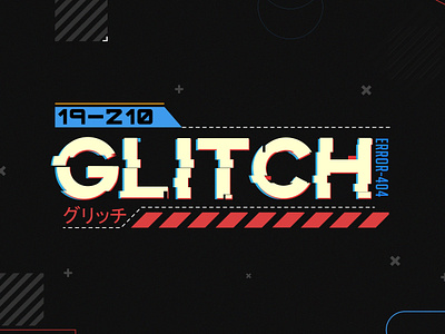 Glitch-Cyberpunk text cyberpunk glitch modern typography