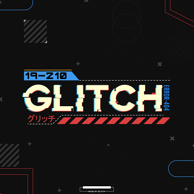 Glitch-Cyberpunk text cyberpunk glitch modern typography