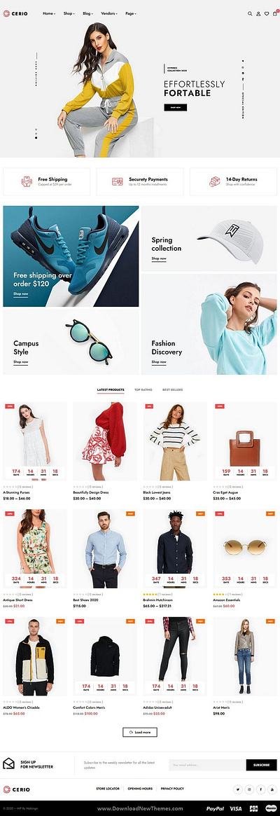 Fashion Store Design design dropshipping store homepage design illustration landing page design logo online store shopify web design website design