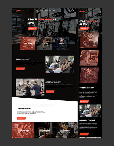 Gym Landing Page