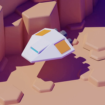 Go through Mars ) 3d animate blender lesson low poly render