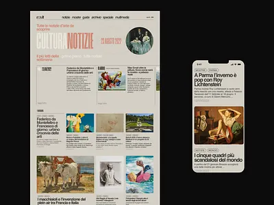 Redesign concept arte.it design graphic design typography ui ux