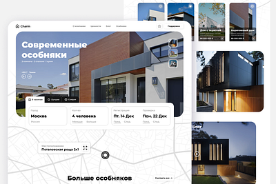 Landing Modern Mansions branding design landing modern ui ux