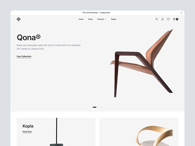 Furniture Store Homepage — Clonify ecommerce figma homepage landing page layout shop ui ui kit ux web web design