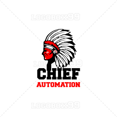 Chief-Automation-logo 3d branding chief automation logo graphic design logo