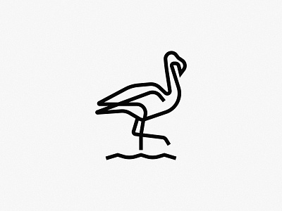 Andean Flamingo andean animal bird bolivia branding flamingo icon illustration inkscape logo mark vector