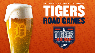 Tigers on Tap adobe photoshop baseball beer creative detroit detroit tigers graphic design mlb tigers typography