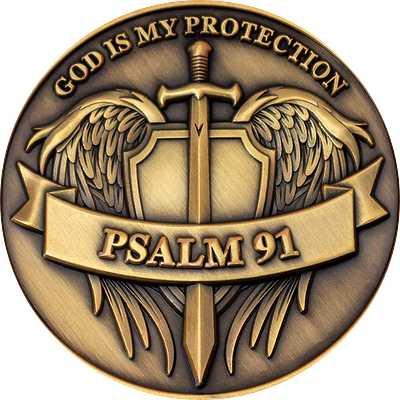 god is my protection psalm 91 design graphic design