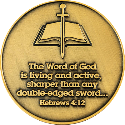 The word of god Hebrews 4:12 design graphic design logo