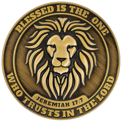 blessed is the one who trusts in the Lord design graphic design logo