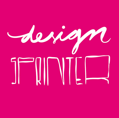 Design Sprinter branding creative design design sprint design thinking fast font graphic design illustration innovation lettering logo procreate rapid sketch typography