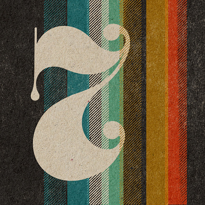 7 = best # of years married so far - 36 Days of Type 36 days 7 design illustration married mid century number retro seven texture type typography years