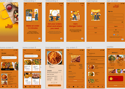 Food Monger App branding graphic design ui