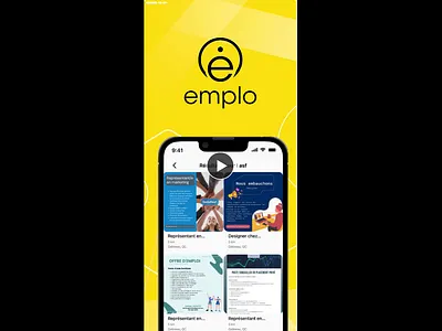 Emplo: Elevate Your Job Search Experience - App Store Submission 3d animation app branding dashboard design emplo emplo job search graphic design hiring illustration ios job logo motion graphics ui