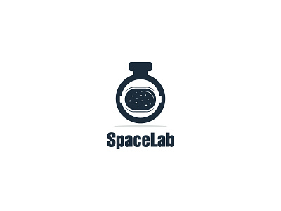 Spacelab Logo Design Template 3d animation app branding creative design flat graphic design illustration lab logo logodesign logos logotype minimal motion graphics space spacelab ui ux