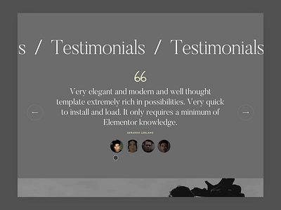 Slider testimonials with split lines and creative indicators animation clean creative modern motion motion graphics portfolio premium slider template testimonials themeforest transition ui