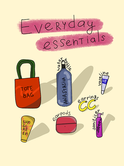 Everyday essentials design essentials everyday graphic design illustration procreate