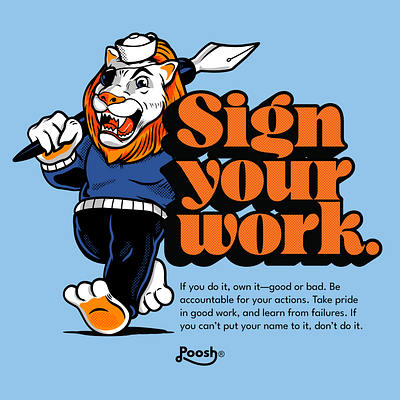 Sign you work artists branding character design design graphic design illustration lions logo mascot design t shirt design