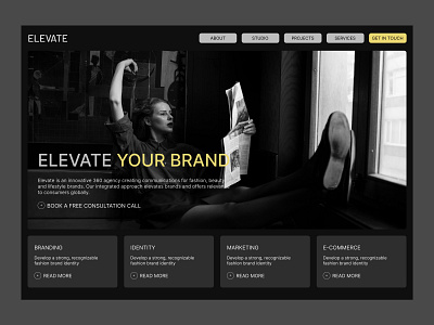 Marketing Agency Website Design agency web figma marketing web ui ui design ux design visual design web design