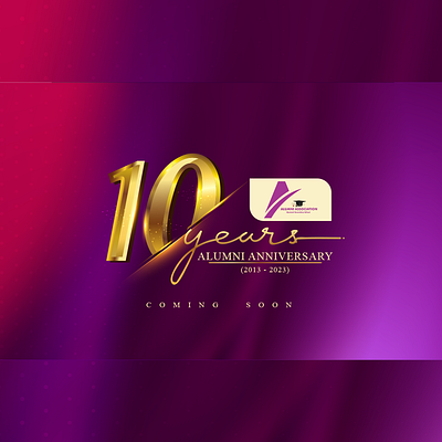 Ajumoni 10th Year Anniversary 10years alumni anniversary branding design graphic design