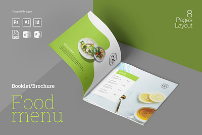 Food Menu Booklet #1 app branding design graphic design illustration logo typography ui ux vector