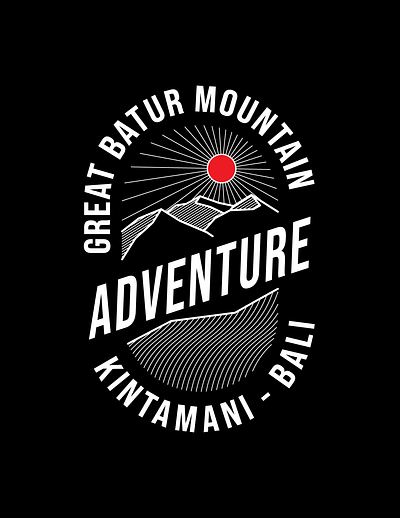Mount Batur Logo 3d animation art branding design flat graphic design icon illustration logo ui