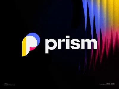 Prism®ㅤㅤ/ Logo Design a b c d e f g h i logo color colorful creative design dribbble icon inspiration interesting j k l m n o p q r s logo letter letter logo light logo overlay p prism simple symbol tech