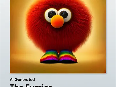Red Fuzzy 3d character artificial intelligence cartoon creature digital design figma graphic design microsoft bing photoshop pixar