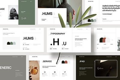 Minimal Brand Guideline Template #2 app branding design graphic design illustration logo typography ui ux vector