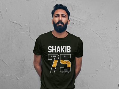 Shakib Al Hasan T-shirt | T-shirt Design | Tee apparel design clothing design jersey design print retro t shirt shakib 75 shakib al hasan shakib jersey number shakibs jersey shakibs t shirt shirt t shirt t shirt design t shirt designer tee tshirt tshirt art tshirtdesign typography typography t shirt