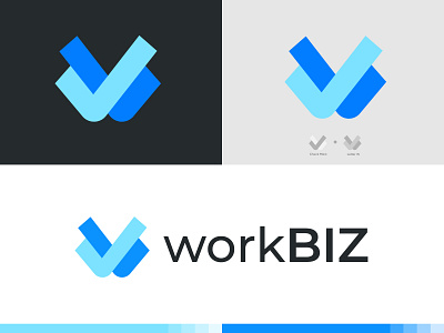 workBIZ, logo design, Branding brand brand identity branding identity logo logo agency