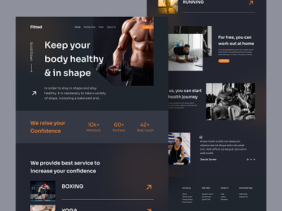 Fitly - Fitness Template Template
