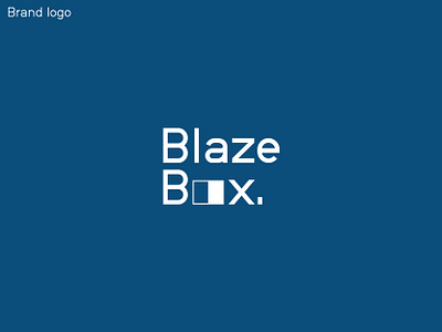Blaze box logo design branding logo logo design logo design 2023 logofolio logotype word mark word mark logo word mark logo design