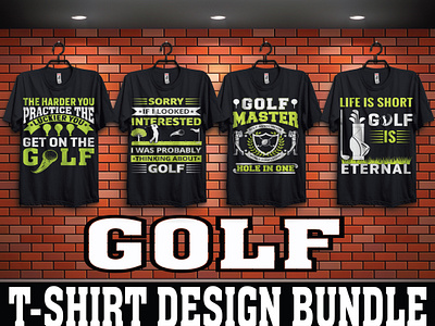 Golf T-Shirt Design Bundle design golf golf t shirt golf t shirt design golfday golfer golfing golflife golflove golfwea graphic design t shirt