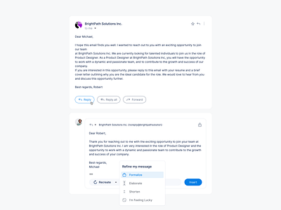 Help Me Write feature | Gmail aiassistance aiemail artificialintelligence chatgpt design elaborate emailassistant emailautomation emailefficiency formalize gmailai gmailupdates google io 2023 inboxoptimization personalizedemail shorten smartcomposing smartinbox ui ux